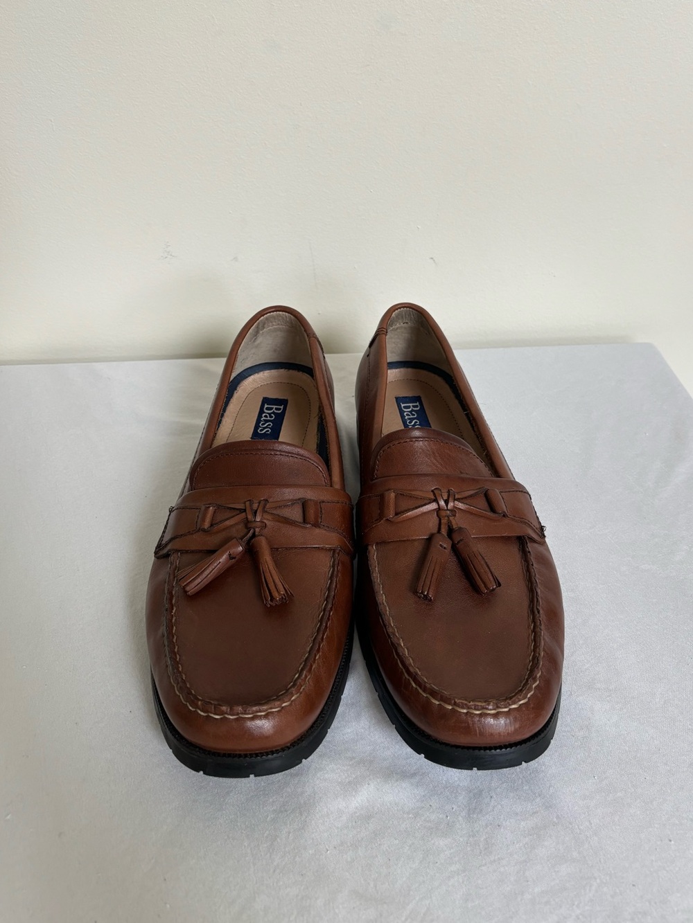 G.H Bass Adams II Brown Men's Leather Tassel Loafers Shoes Size 11 M